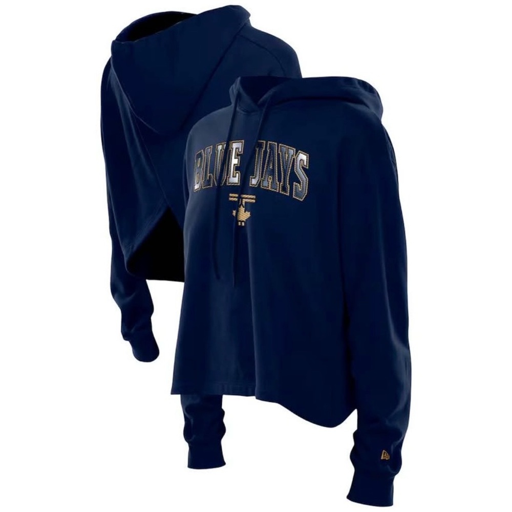 NWOT New Era MLB BLUE JAYS Split back hoodie embroidered Toronto baseball